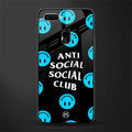 anti social social club x smileys glass case for oppo a7 image