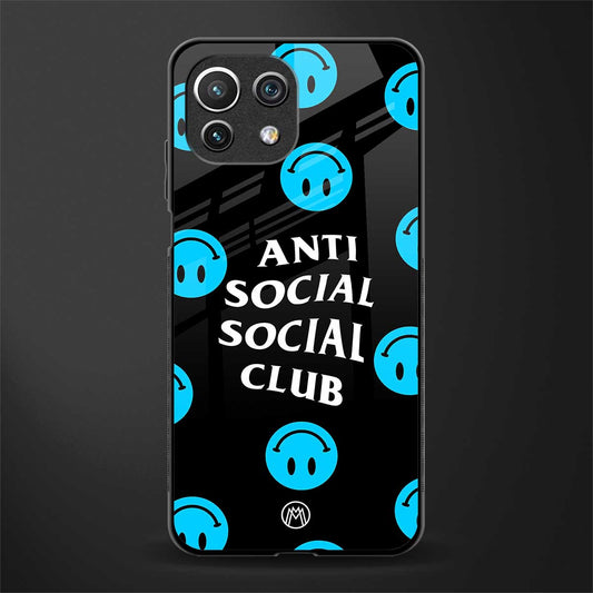 anti social social club x smileys glass case for mi 11 lite image