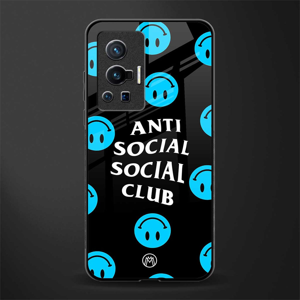 anti social social club x smileys glass case for vivo x70 pro image