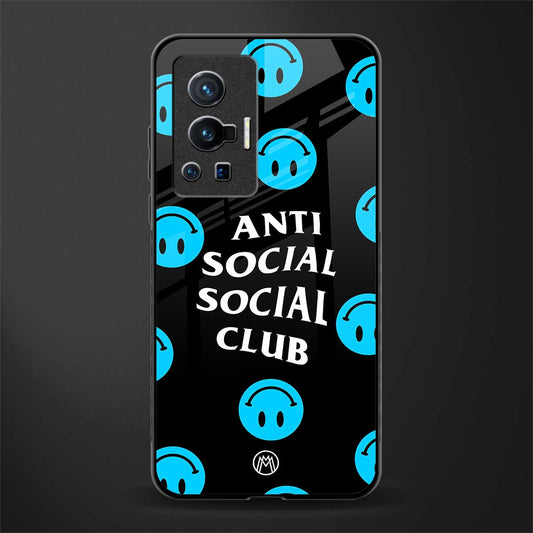 anti social social club x smileys glass case for vivo x70 pro image