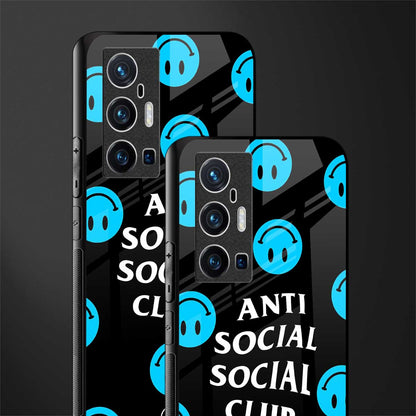 anti social social club x smileys glass case for vivo x70 pro plus image-2