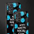 anti social social club x smileys glass case for xiaomi 11i 5g image-2