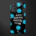 anti social social club x smileys glass case for xiaomi 11i 5g image