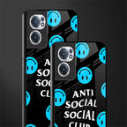anti social social club x smileys glass case for oneplus nord ce 2 5g image-2