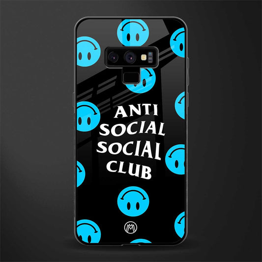 anti social social club x smileys glass case for samsung galaxy note 9 image