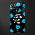 anti social social club x smileys glass case for realme narzo 20 image
