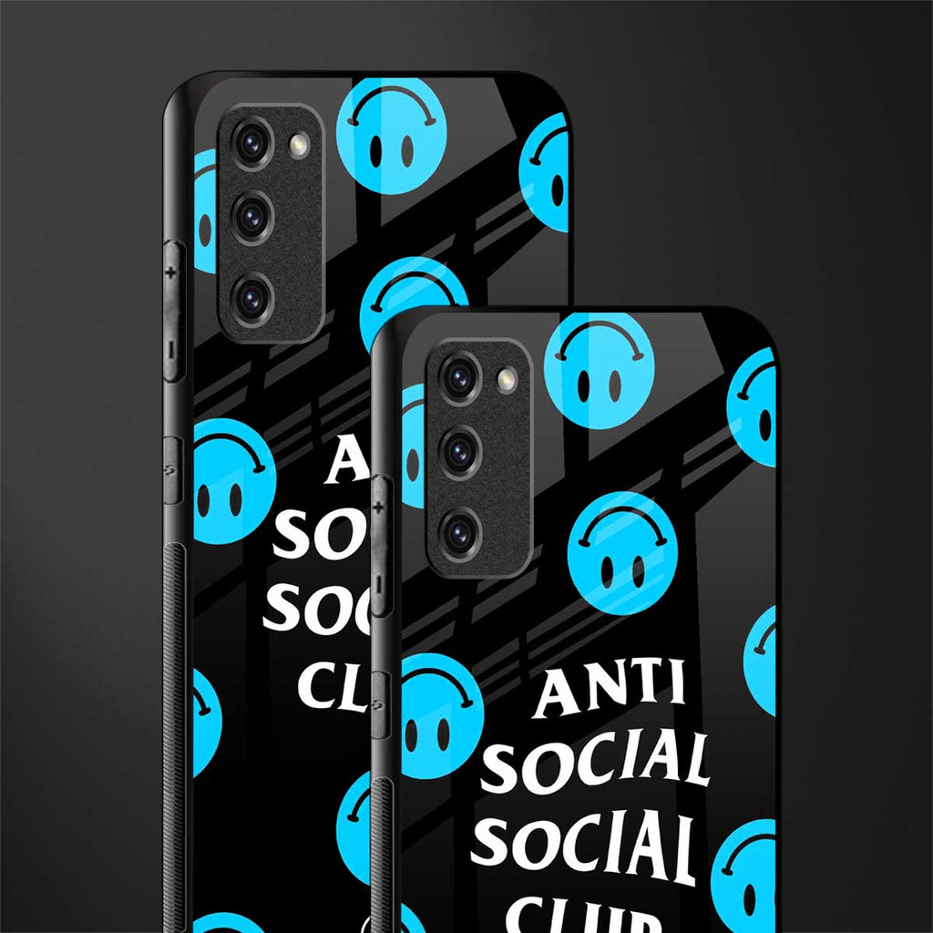 anti social social club x smileys glass case for samsung galaxy s20 fe image-2