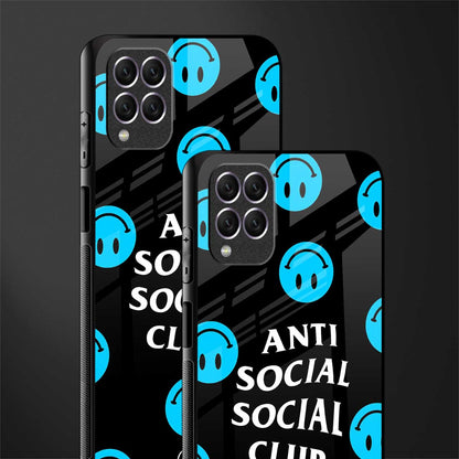 anti social social club x smileys glass case for samsung galaxy f62 image-2
