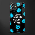 anti social social club x smileys glass case for iphone 11 image