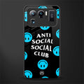 anti social social club x smileys glass case for mi 11 ultra 5g image
