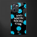 anti social social club x smileys glass case for realme c35 image