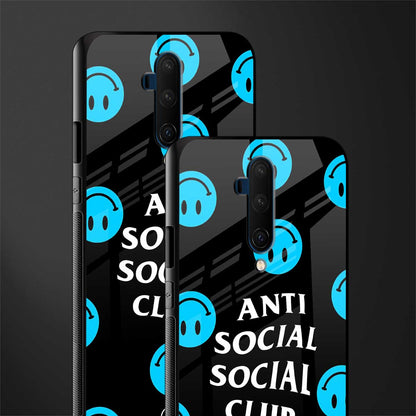 anti social social club x smileys glass case for oneplus 7t pro image-2