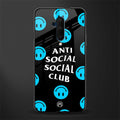 anti social social club x smileys glass case for oneplus 7t pro image