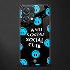 anti social social club x smileys back phone cover | glass case for oneplus nord ce 2 lite 5g