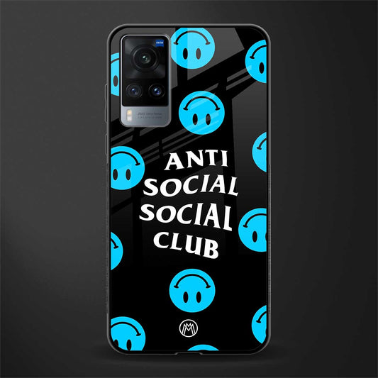 anti social social club x smileys glass case for vivo x60 image