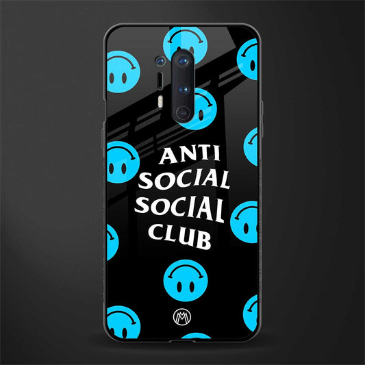 anti social social club x smileys glass case for oneplus 8 pro image