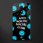 anti social social club x smileys glass case for oneplus 6 image