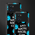 anti social social club x smileys back phone cover | glass case for iQOO 9 Pro