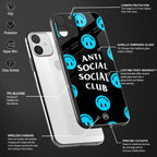 anti social social club x smileys glass case for vivo y12 image-4