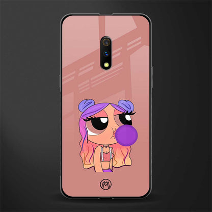 antique purple tote powerpuff girl glass case for realme x image