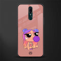 antique purple tote powerpuff girl glass case for oppo f11 image