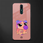 antique purple tote powerpuff girl glass case for oppo f11 image