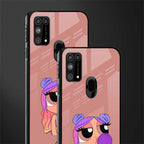 antique purple tote powerpuff girl glass case for samsung galaxy f41 image-2