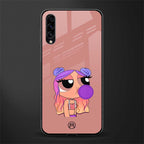antique purple tote powerpuff girl glass case for samsung galaxy a70s image