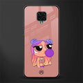 antique purple tote powerpuff girl glass case for poco m2 pro image