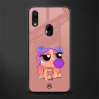 antique purple tote powerpuff girl glass case for redmi note 7s image