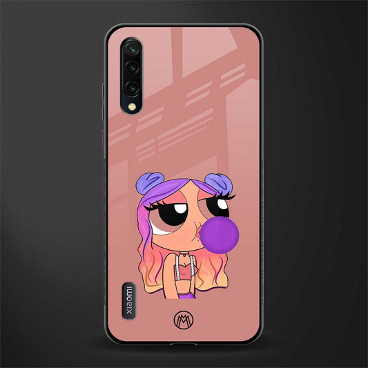 antique purple tote powerpuff girl glass case for mi a3 redmi a3 image