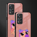 antique purple tote powerpuff girl glass case for poco m4 pro 5g image-2