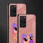 antique purple tote powerpuff girl glass case for samsung galaxy s20 ultra image-2