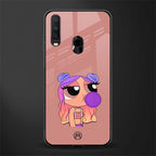 antique purple tote powerpuff girl glass case for vivo y17 image