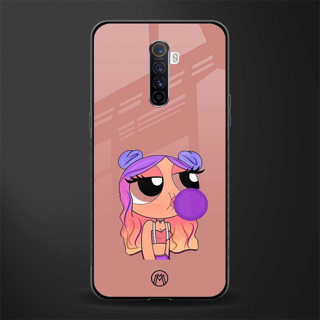 antique purple tote powerpuff girl glass case for realme x2 pro image