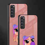 antique purple tote powerpuff girl glass case for oppo reno 4 pro image-2