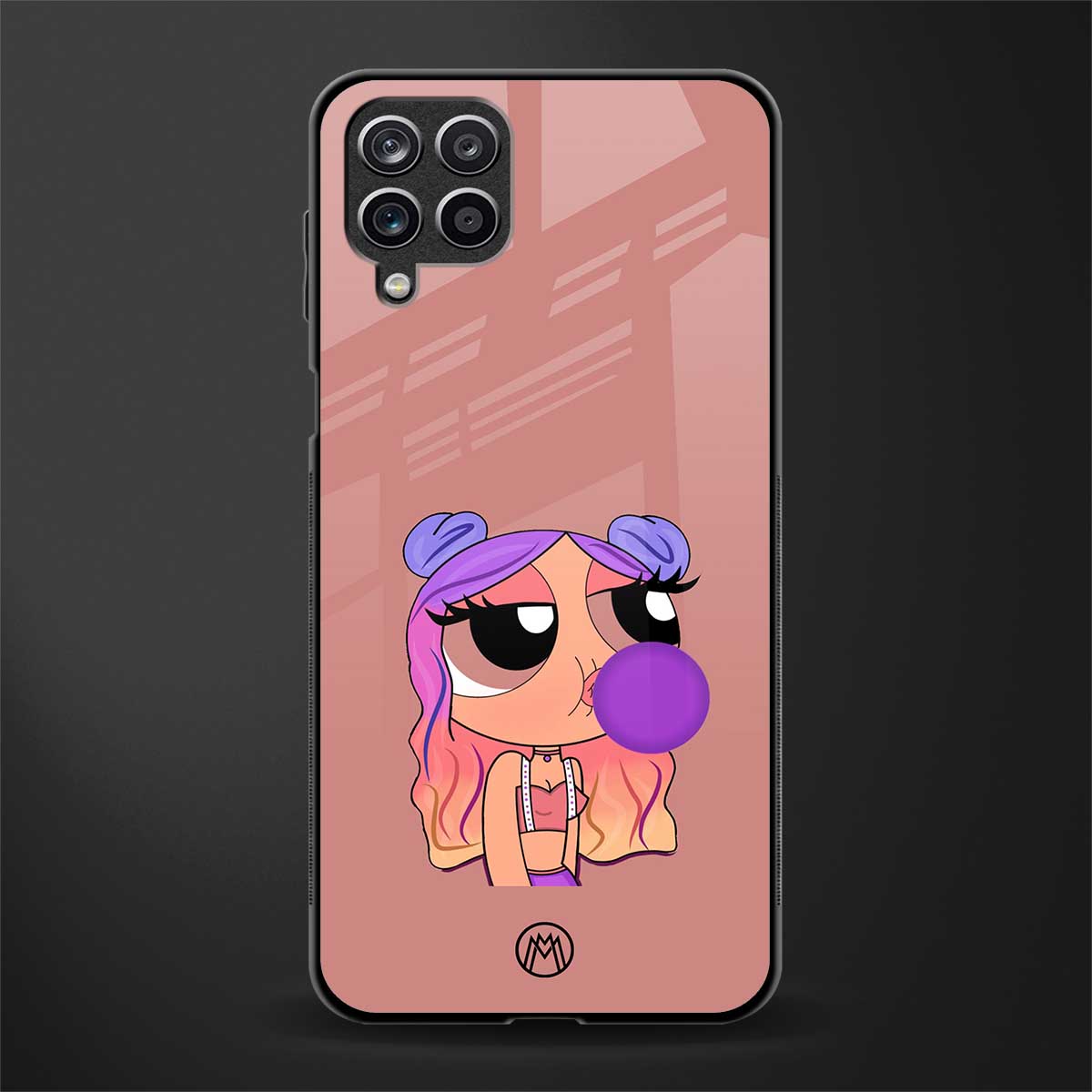 antique purple tote powerpuff girl glass case for samsung galaxy a42 5g image