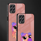 antique purple tote powerpuff girl glass case for samsung galaxy f62 image-2
