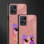 antique purple tote powerpuff girl glass case for realme 8i image-2