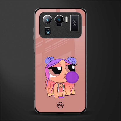 antique purple tote powerpuff girl glass case for mi 11 ultra 5g image