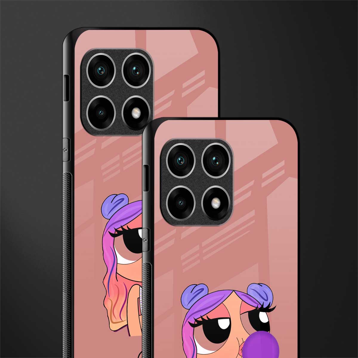 antique purple tote powerpuff girl glass case for oneplus 10 pro 5g image-2