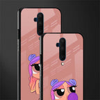antique purple tote powerpuff girl glass case for oneplus 7t pro image-2