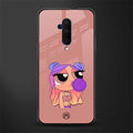 antique purple tote powerpuff girl glass case for oneplus 7t pro image