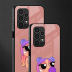 antique purple tote powerpuff girl back phone cover | glass case for samsung galaxy a13 4g