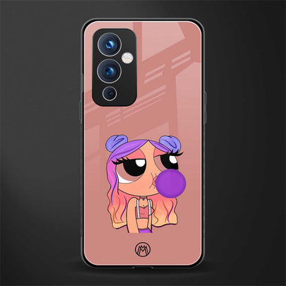 antique purple tote powerpuff girl back phone cover | glass case for oneplus 9