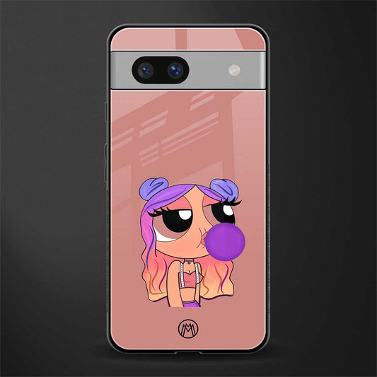 antique purple tote powerpuff girl back phone cover | glass case for Google Pixel 7A