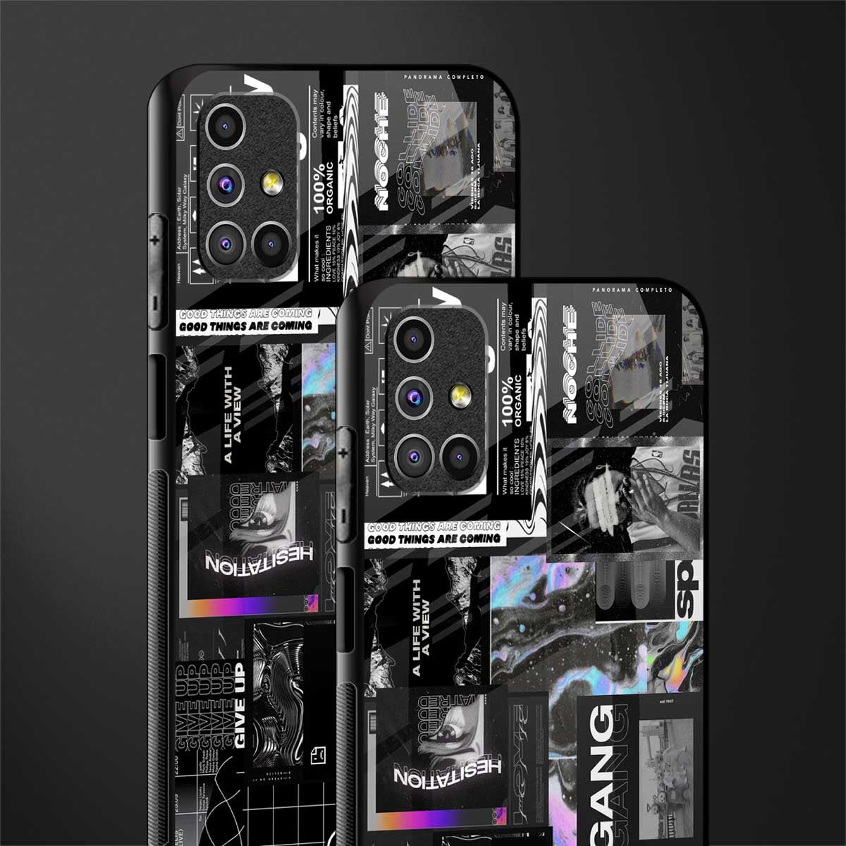 anxiety being glass case for samsung galaxy m31s image-2