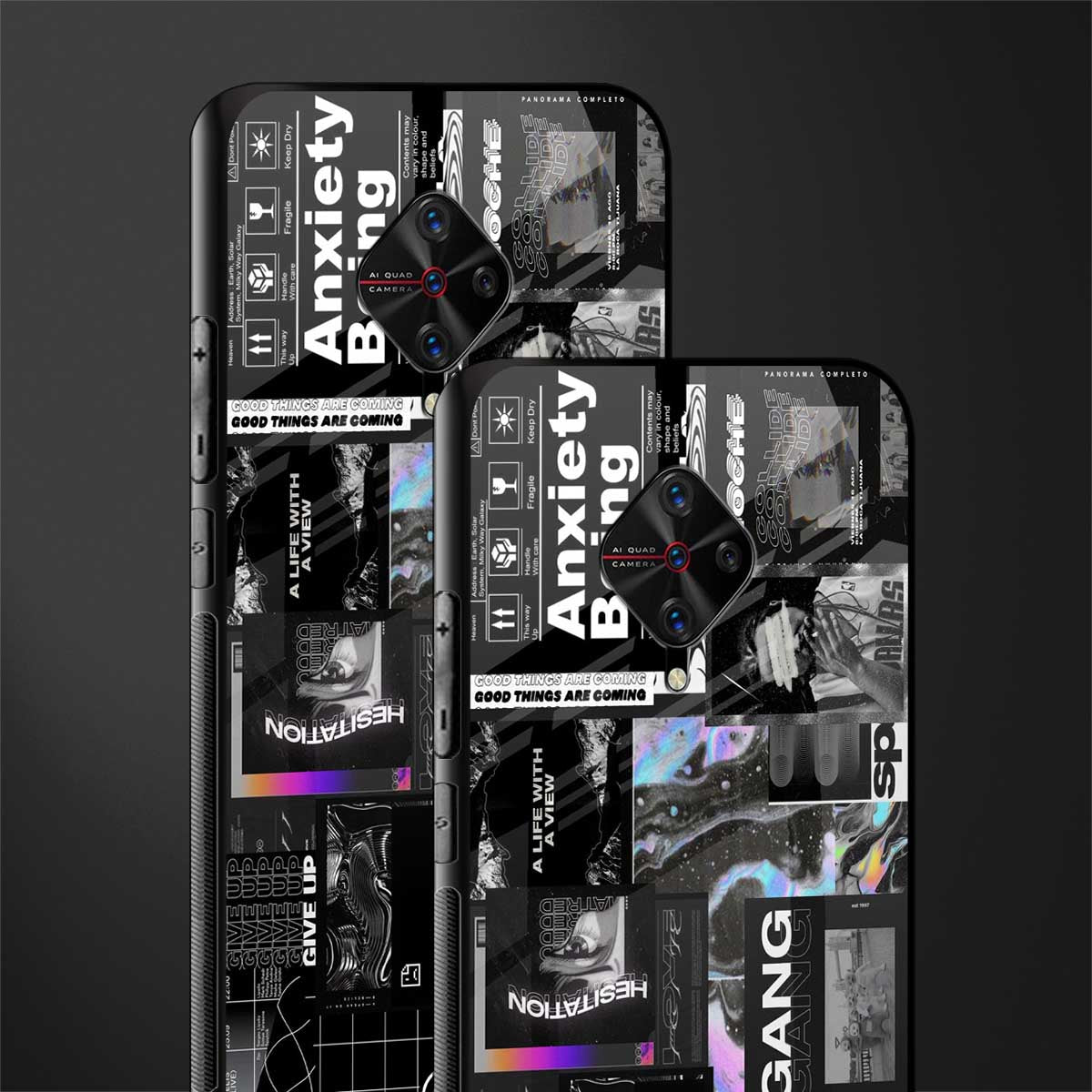 anxiety being glass case for vivo s1 pro image-2