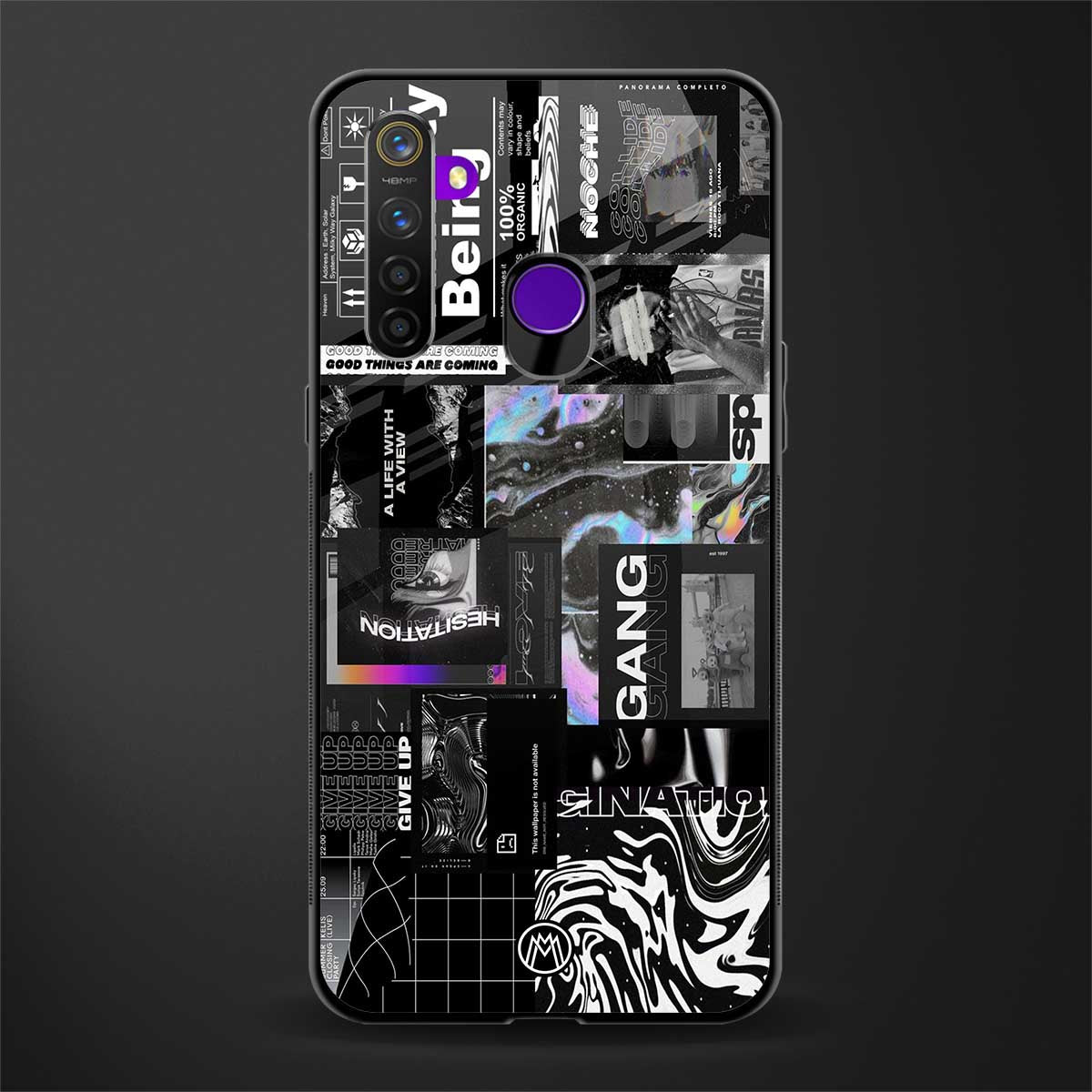 anxiety being glass case for realme 5 image