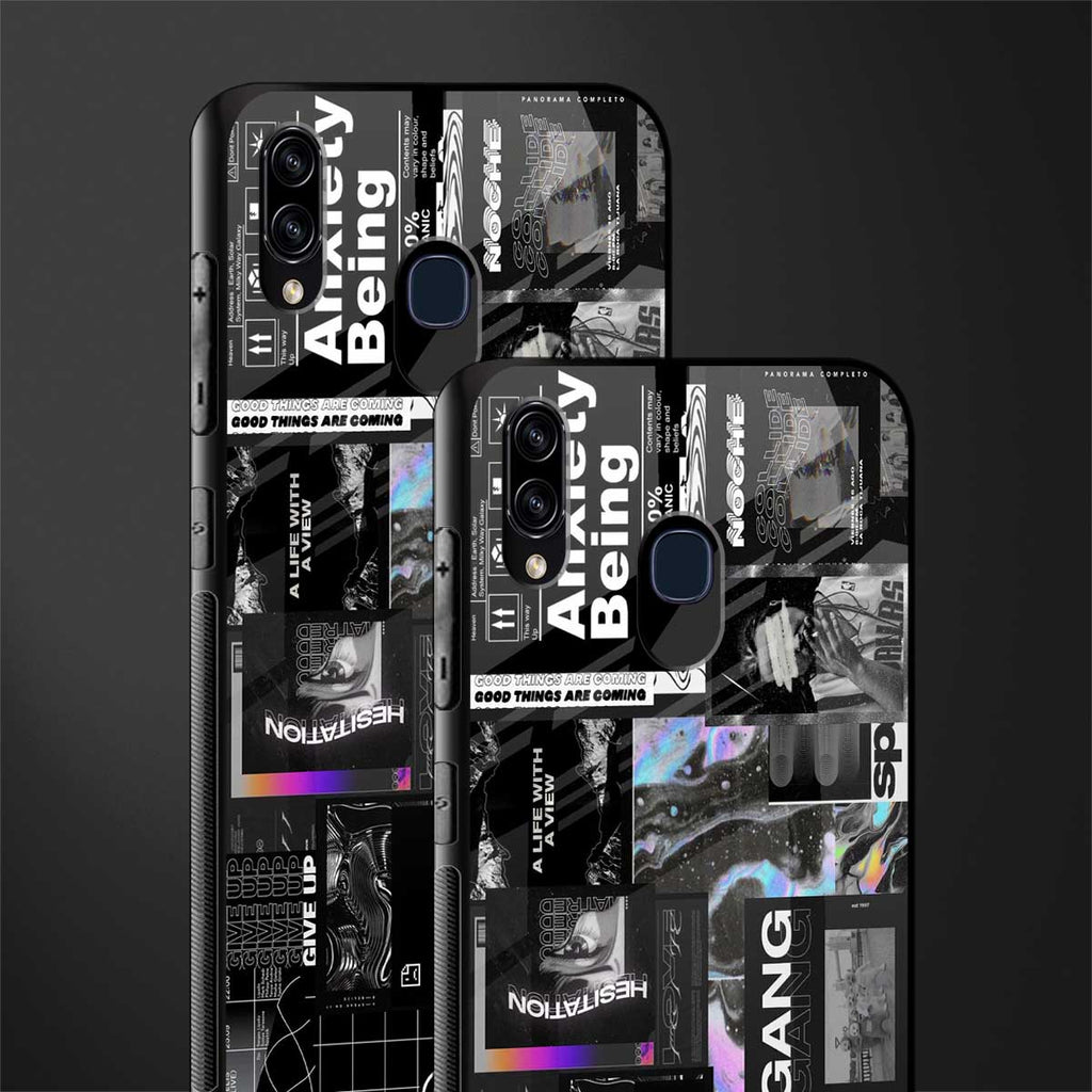 anxiety being glass case for samsung galaxy m10s image-2